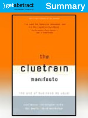 cover image of The Cluetrain Manifesto (Summary)